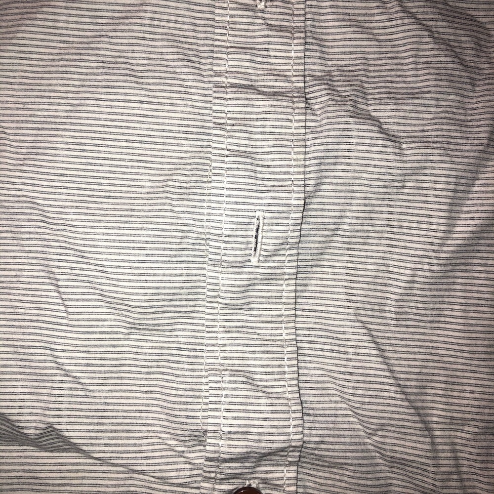 Men’s Vans Striped Long Sleeve Casual Button Up Shirt Size Small Gray - Picture 5 of 7